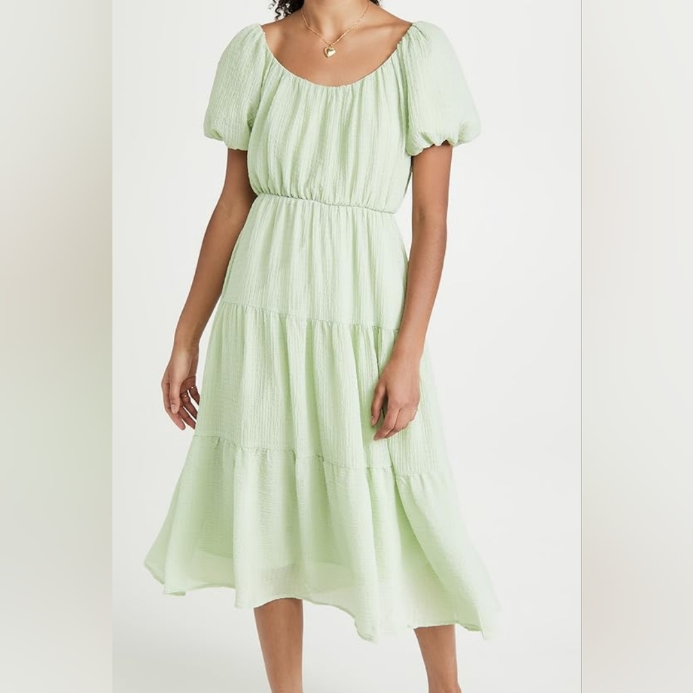 ASTR the label Women's Smocked Tiered Maxi Dress M
